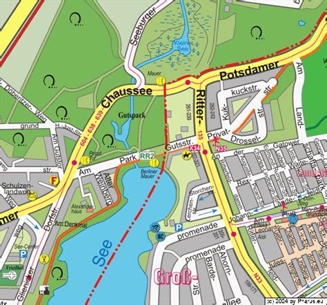 Groß Glienicke Map .